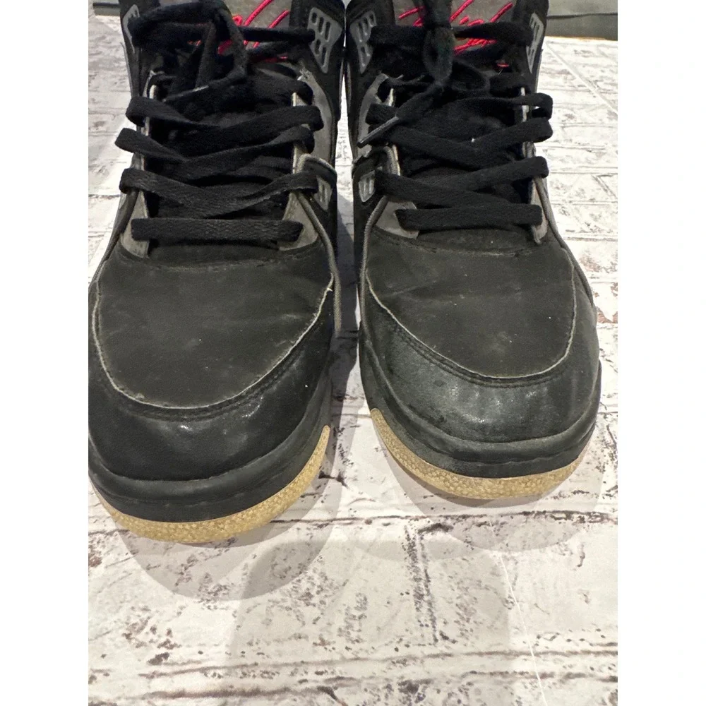 Nike Air Flight 89 Mens Black Grey Red Basketball Sneakers Mid Top Shoes